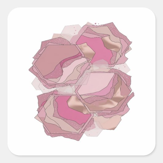 Knallige Zilveren Abstracte Label Ontwerp (Voorkant)