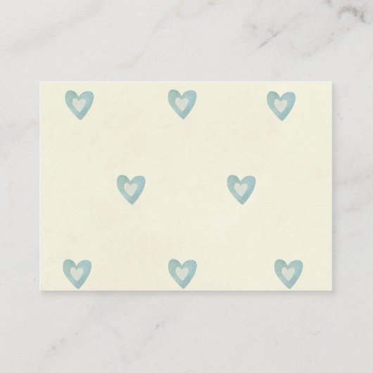 Knap beer jongen Daper Raffle-kaart Informatiekaartje (Achterkant)