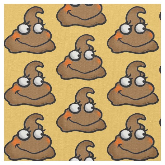 knap bruin cartoon stof (Close Up)