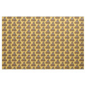 knap bruin cartoon stof (Fat Quarter)