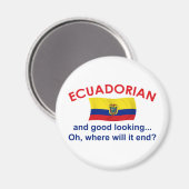 knap Ecuadoriaans Magneet (Voorkant / Achterkant)