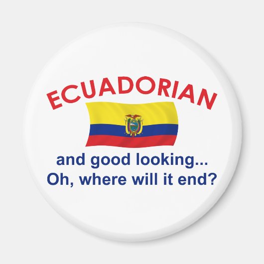 knap Ecuadoriaans Magneet (Voorkant)