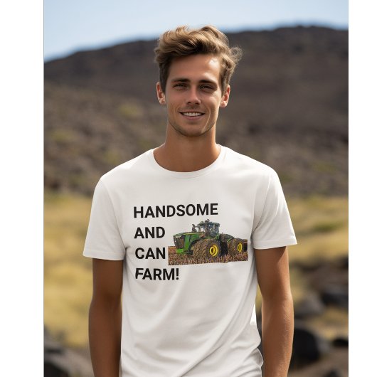 Knap en Can Boerderij Tractor Equipment Funny T-shirt
