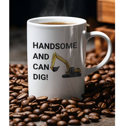 Knap en Kan Graven Graafmachine Bouw Grappig Koffiemok
