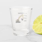 Knap en Kan Graven Graafmachine Bouw Grappig Shot Glas (Achterkant)