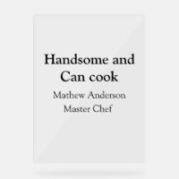 Knap en kan koken en naam toevoegen master chef da