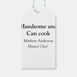 Knap en kan koken en naam toevoegen master chef da cadeaulabel