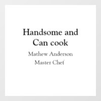 Knap en kan koken en naam toevoegen master chef da