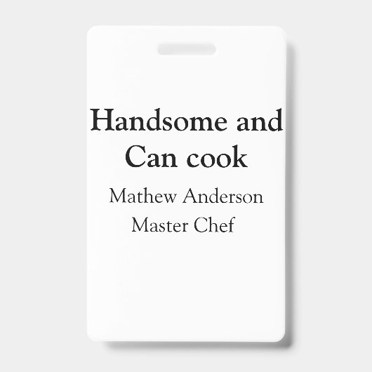 Knap en kan koken voeg naam masterchef datum toe badge (Voorzijde)