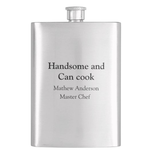 Knap en kan koken voeg naam masterchef datum toe flacon (Voorkant)