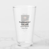 Knap en kan koken voeg naam masterchef datum toe glas (Achterkant)