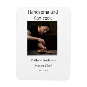 Knap en kan koken voeg naam masterchef datum toe magneet