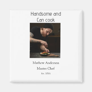 Knap en kan koken voeg naam masterchef datum toe magneet