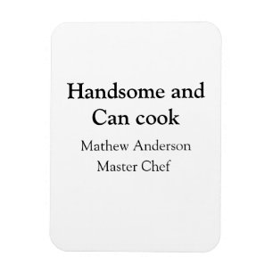 Knap en kan koken voeg naam masterchef datum toe magneet