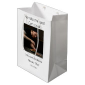 Knap en kan koken voeg naam masterchef datum toe medium cadeauzakje (Voorkant Gekanteld)