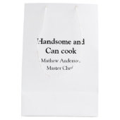 Knap en kan koken voeg naam masterchef datum toe medium cadeauzakje (Achterkant)