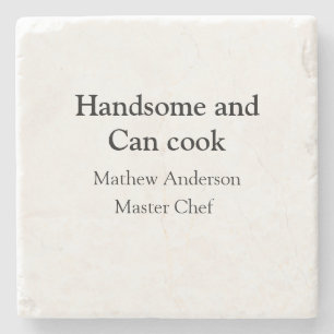 Knap en kan koken voeg naam masterchef datum toe stenen onderzetter