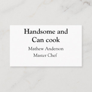 Knap en kan koken voeg naam masterchef datum toe visitekaartje