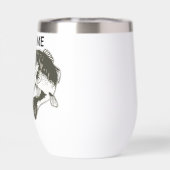 Knap en kan vissen vangen Largemouth Bass (Achterkant)