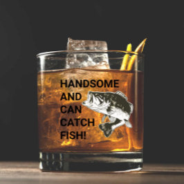 Knap en kan vissen vangen Largemouth Bass Whisky Glas