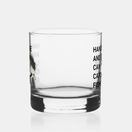 Knap en kan vissen vangen Largemouth Bass Whisky Glas (Links)