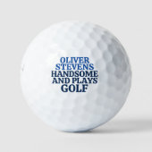 Knap en speelt golf / grappig golfballen (Voorkant)
