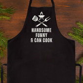 Knap Grappig En Kan Koken Stoer Grappig Schort