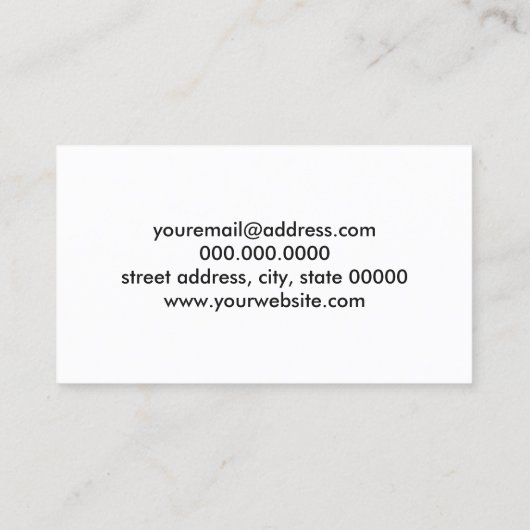 knap ladybug- en daisy-bloempatroon groen visitekaartje (Achterkant)