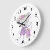 knap naagmuisdecor grote klok (Hoek)