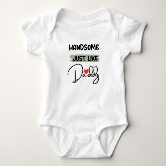 Knap net als papa Baby Bodysuit (Voorkant)
