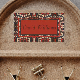 Knap oosters tapijt ontwerp Visitekaartje