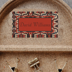 Knap oosters tapijt ontwerp Visitekaartje