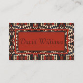 Knap oosters tapijt ontwerp Visitekaartje (Voorkant)