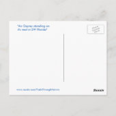 Knap Osprey Hawk Nest Briefkaart (Achterkant)