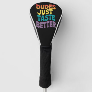 Knapen smaken gewoon beter Gay Pride Vintage Golfheadcover