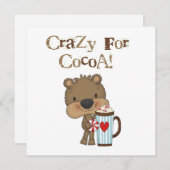 Knapenkoekbeer Verliefd Op Cacaovakantie Feestdagenkaart (Voorkant / Achterkant)