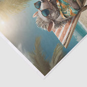 Knappe Alfredo op Cote d'Azur, Strand Armadillo Tissuepapier (Detail)