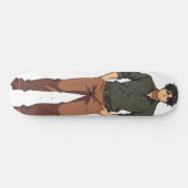 Knappe Anime Man Persoonlijk Skateboard (Horizontaal)