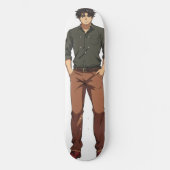 Knappe Anime Man Persoonlijk Skateboard (Voorkant)