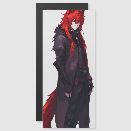 Knappe Anime Rode Wolf (Voorkant / Achterkant)