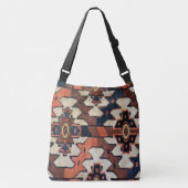 Knappe Antiek Tribal Oriental Rug Design Crossbody Tas (Voorkant)