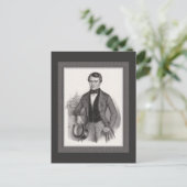 Knappe Biedermeier Gentleman Elegante Vintage Briefkaart (Staand voorkant)