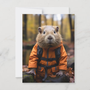 Knappe Capybara Briefkaart