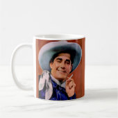 knappe cowboy met sigaret koffiemok (Links)