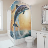 Knappe Dolfijn Douchegordijn (In situ)