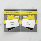 Knappe echtgenoot op uw verjaardag grijze foto kaart (Binnen)