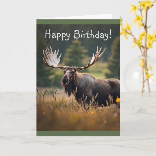 knappe eland kaart (Gele Bloem)