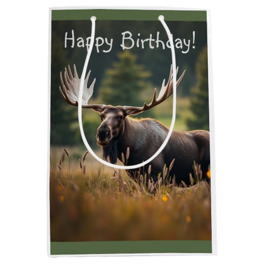 knappe eland medium cadeauzakje (Voorkant)