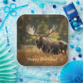 knappe eland papieren bordje (Feest)