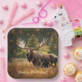 knappe eland papieren bordje (Feest)